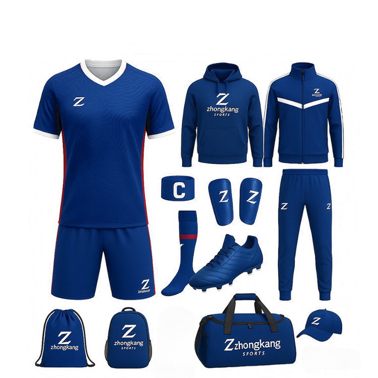 Custom soccer training kits — 6 colorways